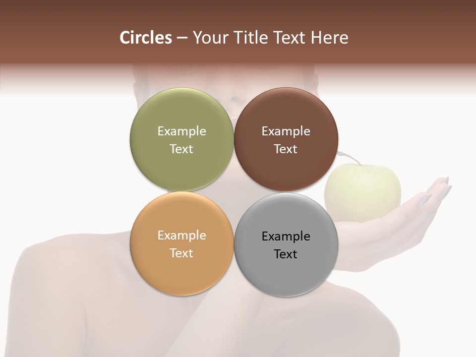 Hair Apple Blue PowerPoint Template