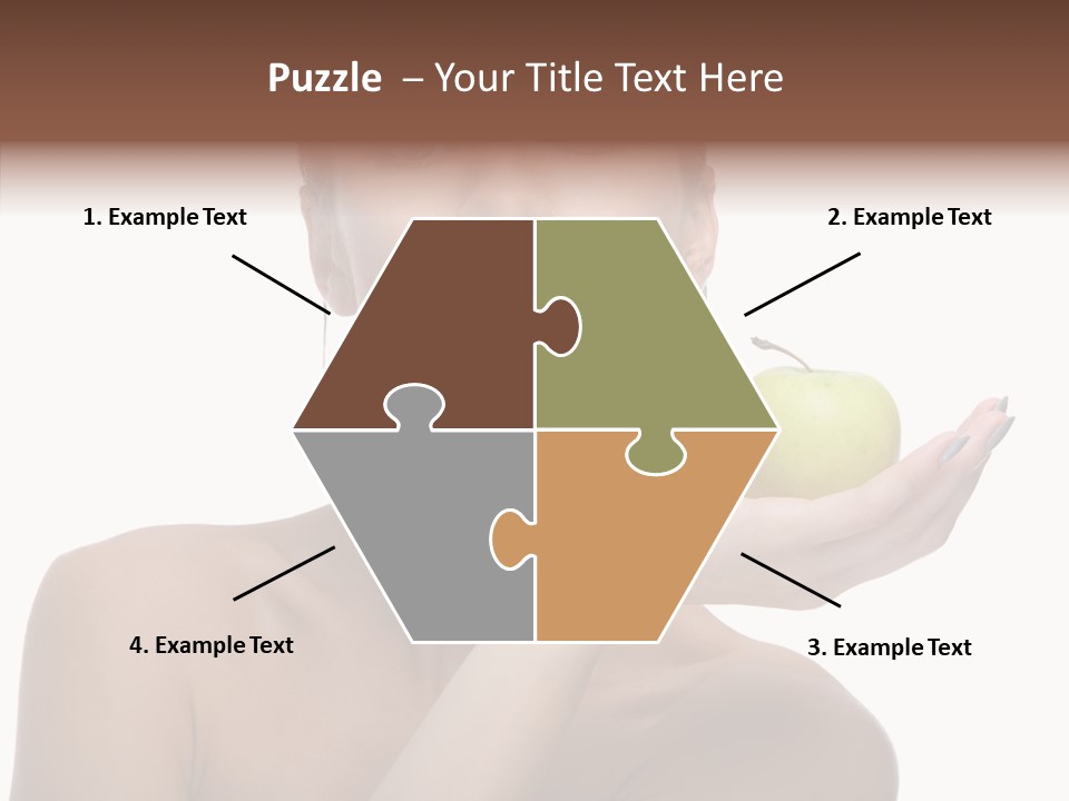 Hair Apple Blue PowerPoint Template