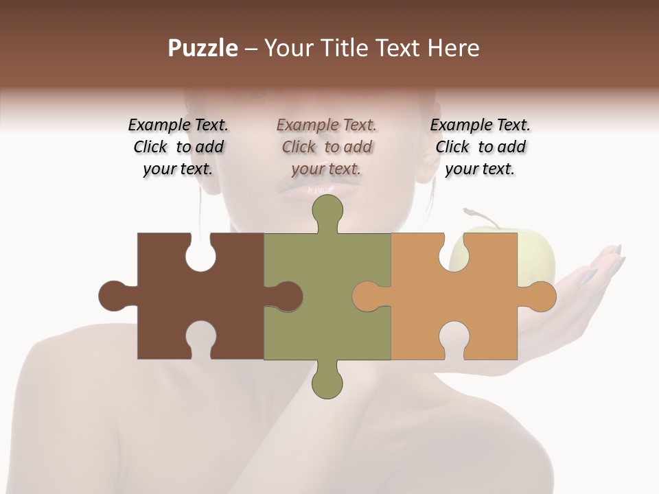 Hair Apple Blue PowerPoint Template