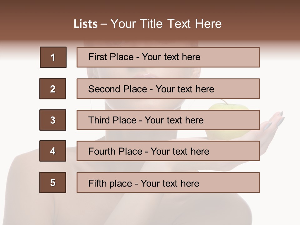 Hair Apple Blue PowerPoint Template