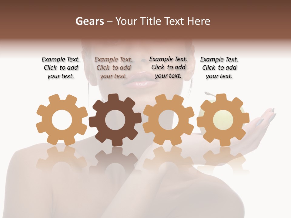 Hair Apple Blue PowerPoint Template