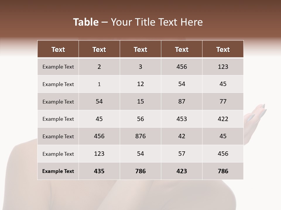 Hair Apple Blue PowerPoint Template