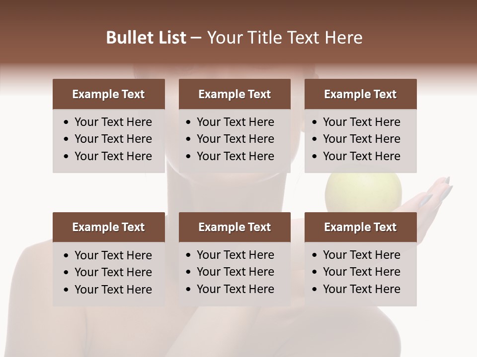 Hair Apple Blue PowerPoint Template