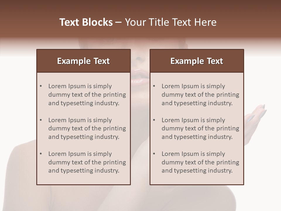 Hair Apple Blue PowerPoint Template