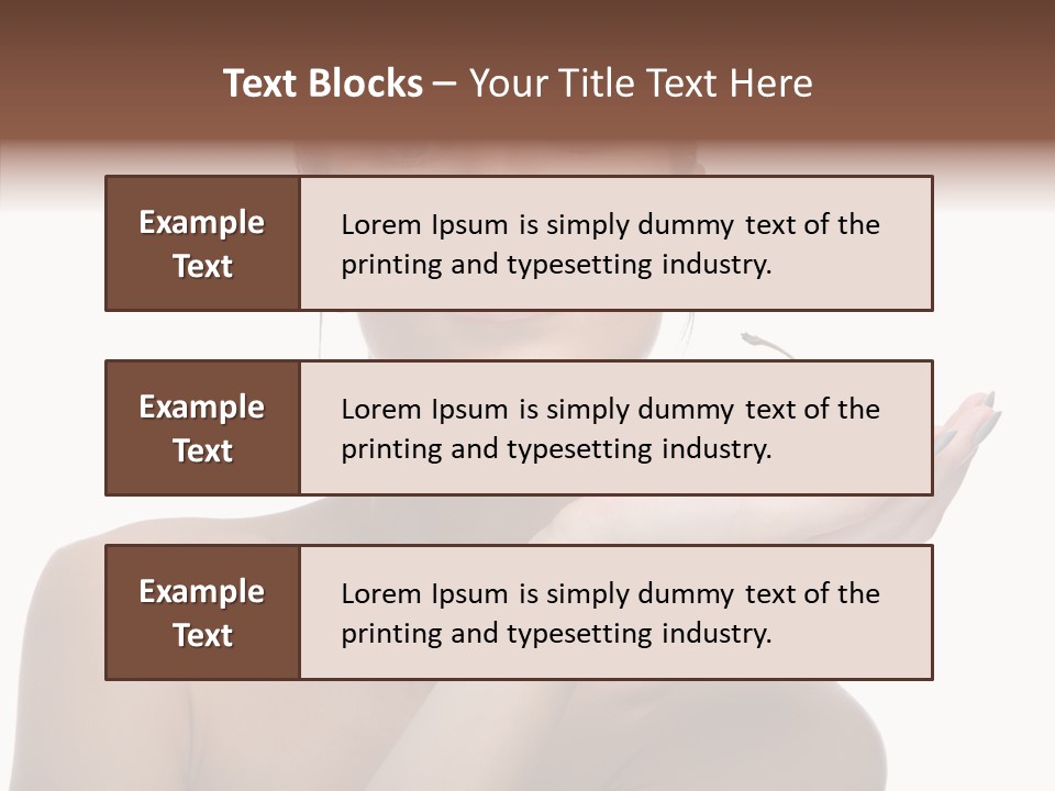 Hair Apple Blue PowerPoint Template