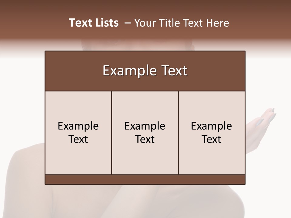 Hair Apple Blue PowerPoint Template