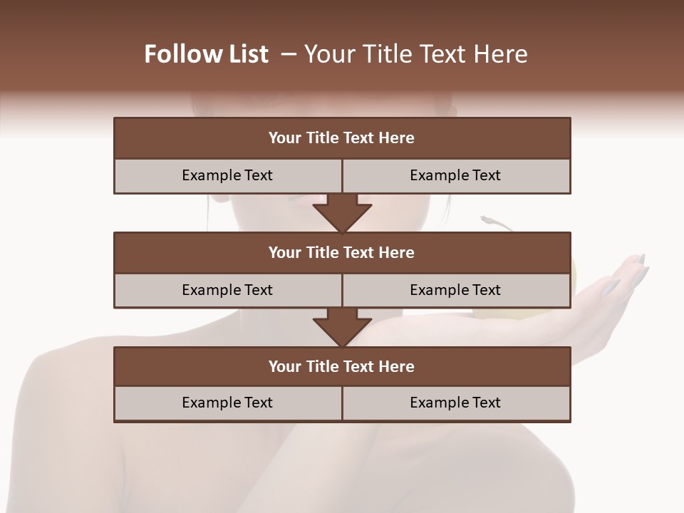 Hair Apple Blue PowerPoint Template