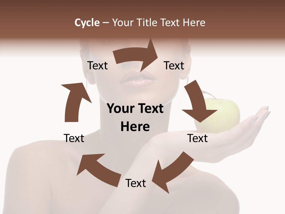 Hair Apple Blue PowerPoint Template