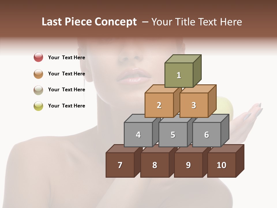 Hair Apple Blue PowerPoint Template