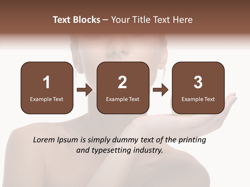 Hair Apple Blue PowerPoint Template