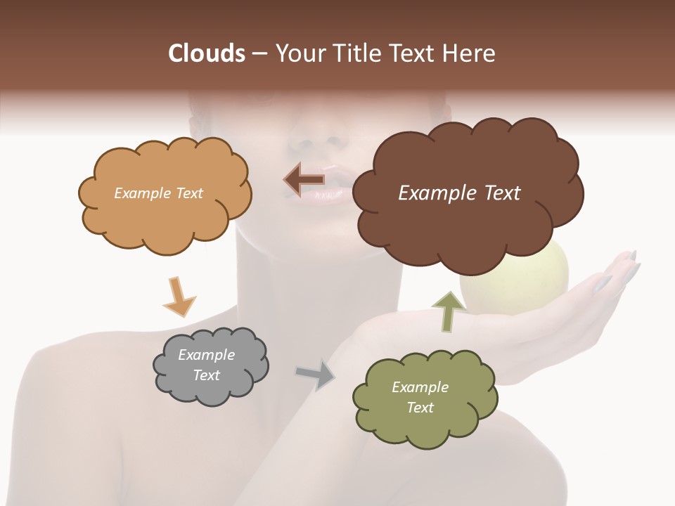 Hair Apple Blue PowerPoint Template