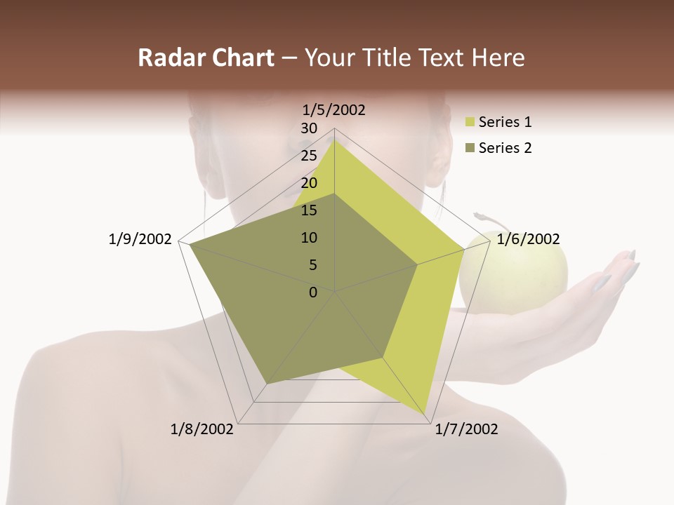 Hair Apple Blue PowerPoint Template