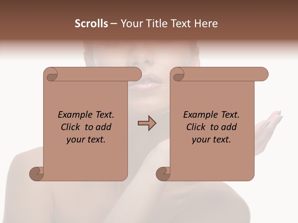 Hair Apple Blue PowerPoint Template