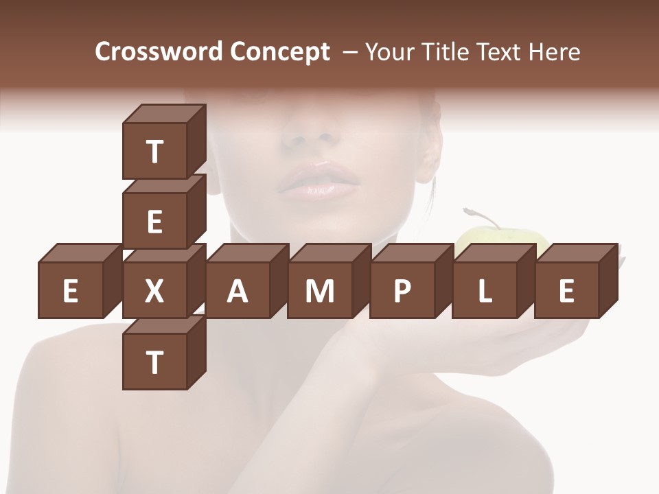 Hair Apple Blue PowerPoint Template