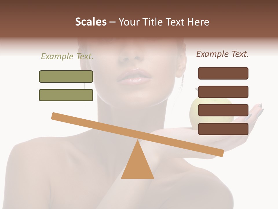 Hair Apple Blue PowerPoint Template