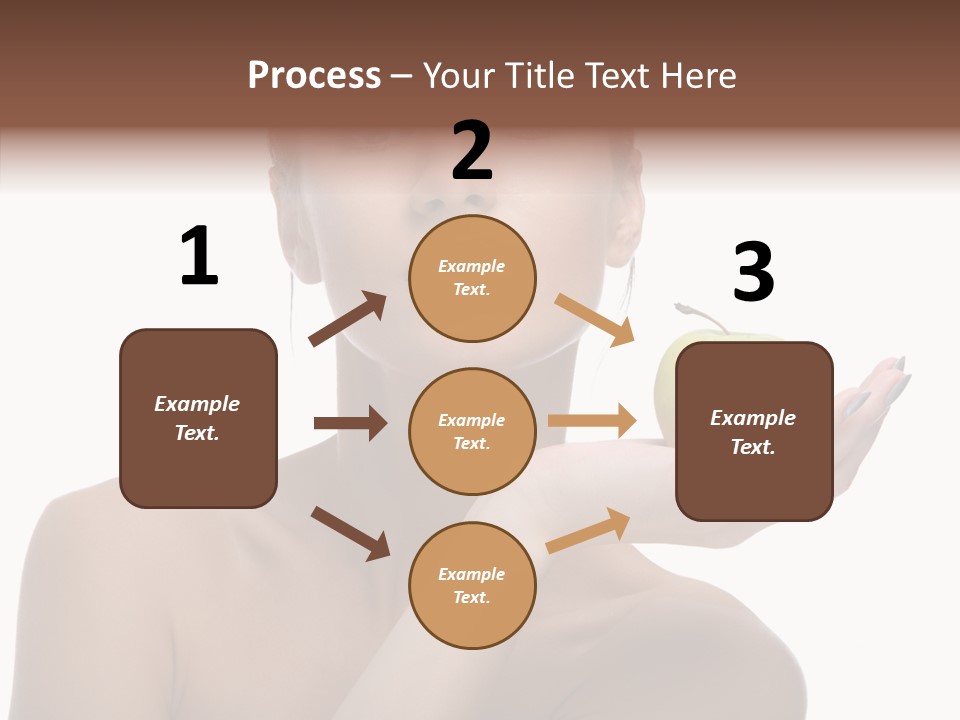 Hair Apple Blue PowerPoint Template