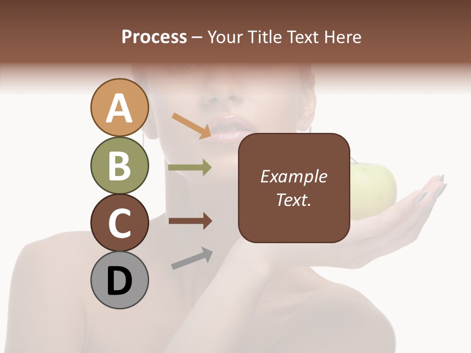 Hair Apple Blue PowerPoint Template