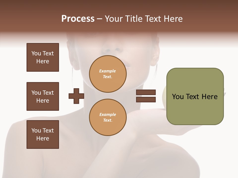 Hair Apple Blue PowerPoint Template