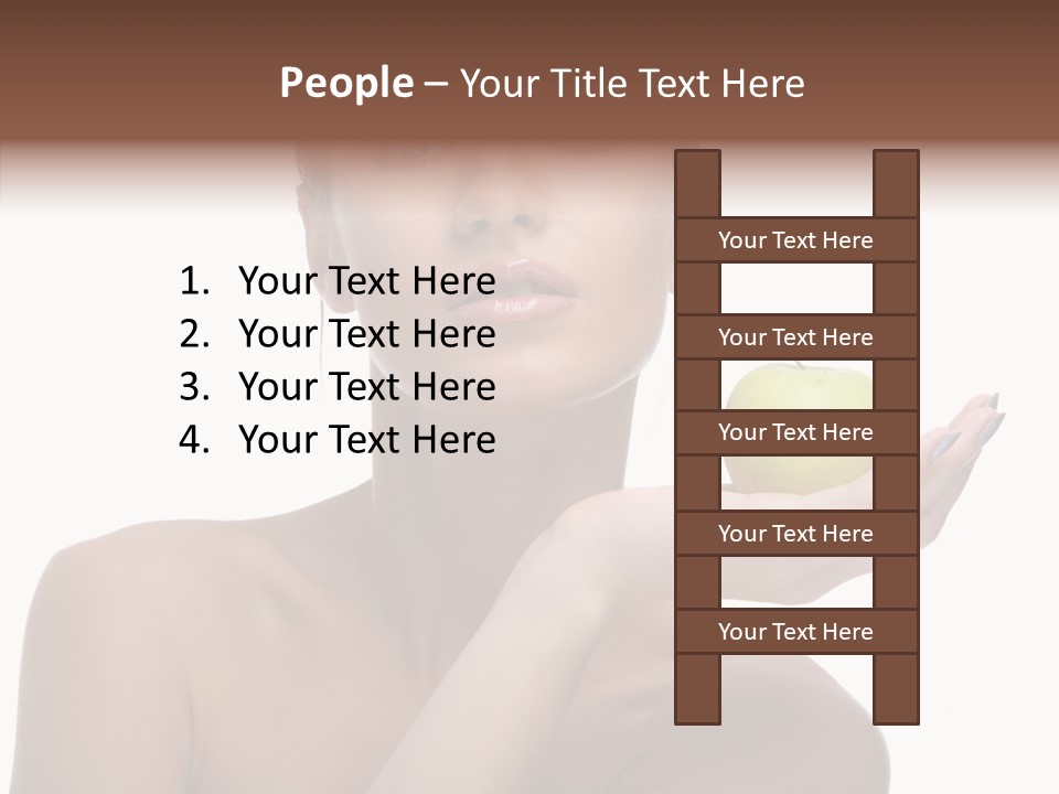 Hair Apple Blue PowerPoint Template