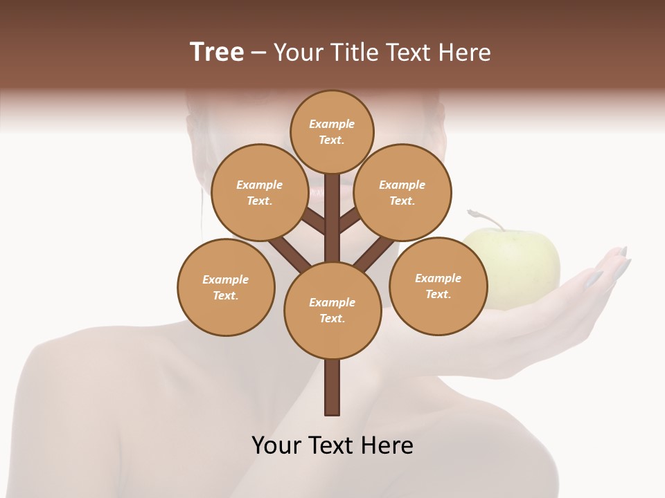 Hair Apple Blue PowerPoint Template