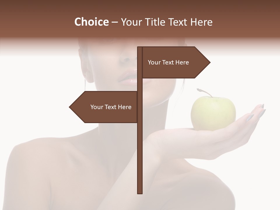 Hair Apple Blue PowerPoint Template