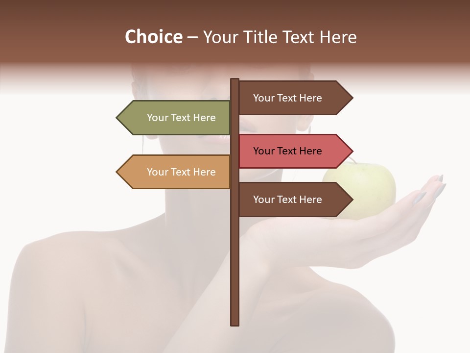 Hair Apple Blue PowerPoint Template