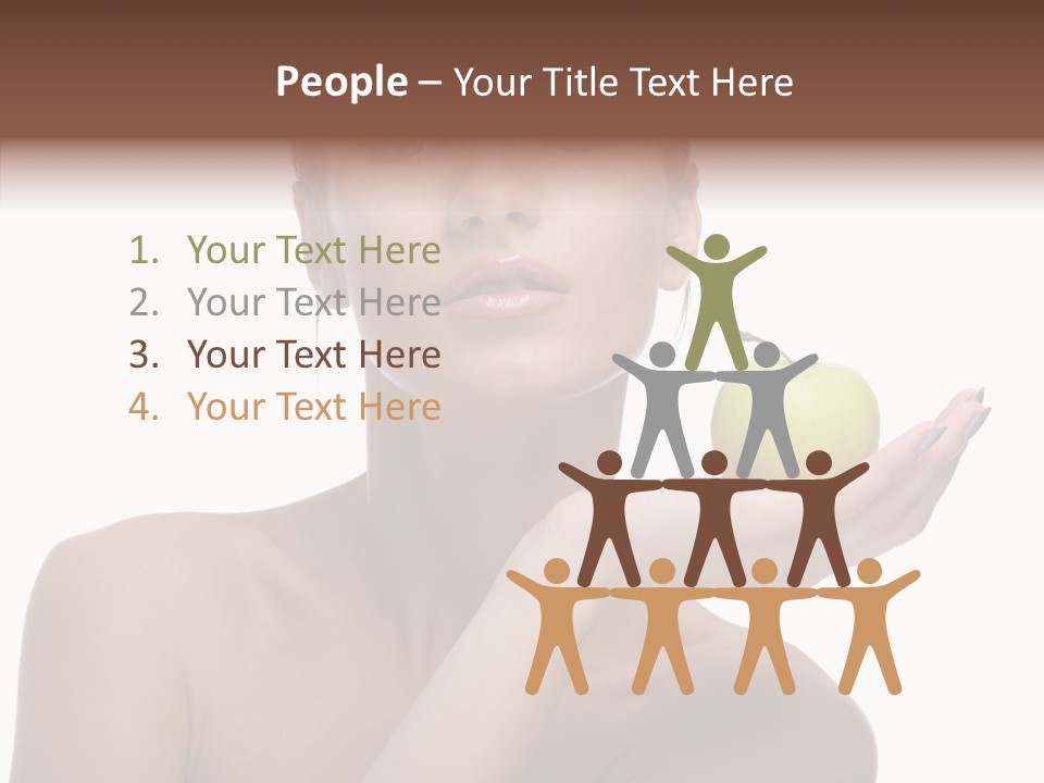 Hair Apple Blue PowerPoint Template