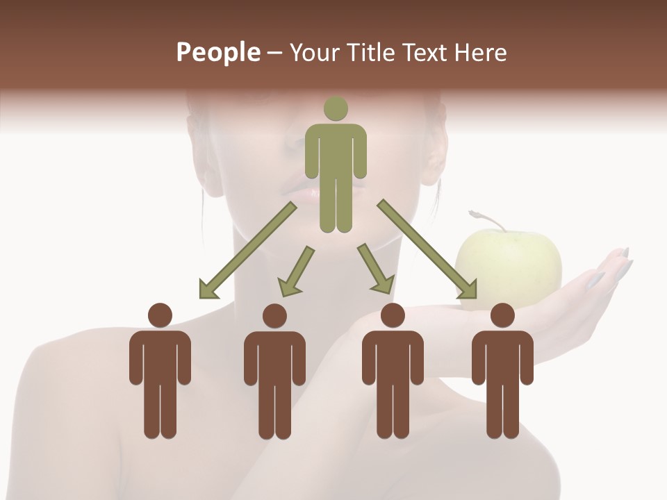 Hair Apple Blue PowerPoint Template