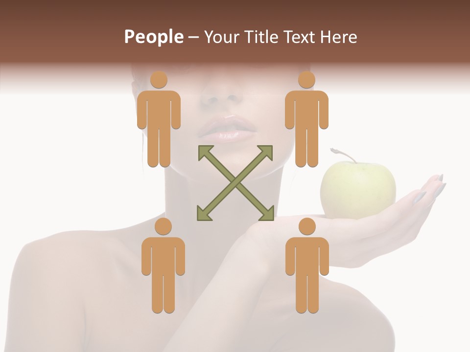 Hair Apple Blue PowerPoint Template