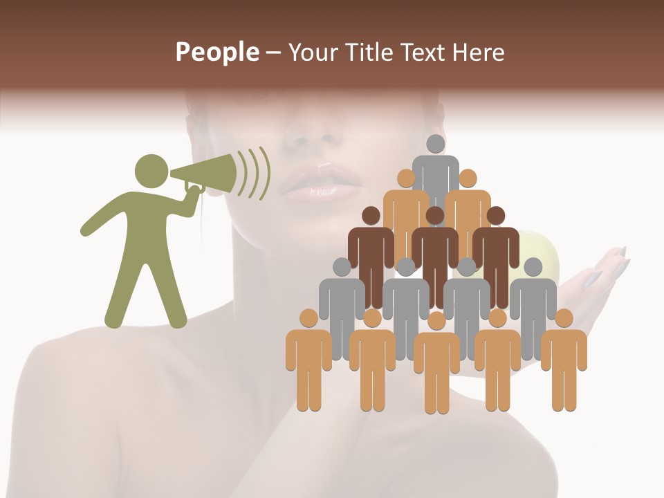 Hair Apple Blue PowerPoint Template