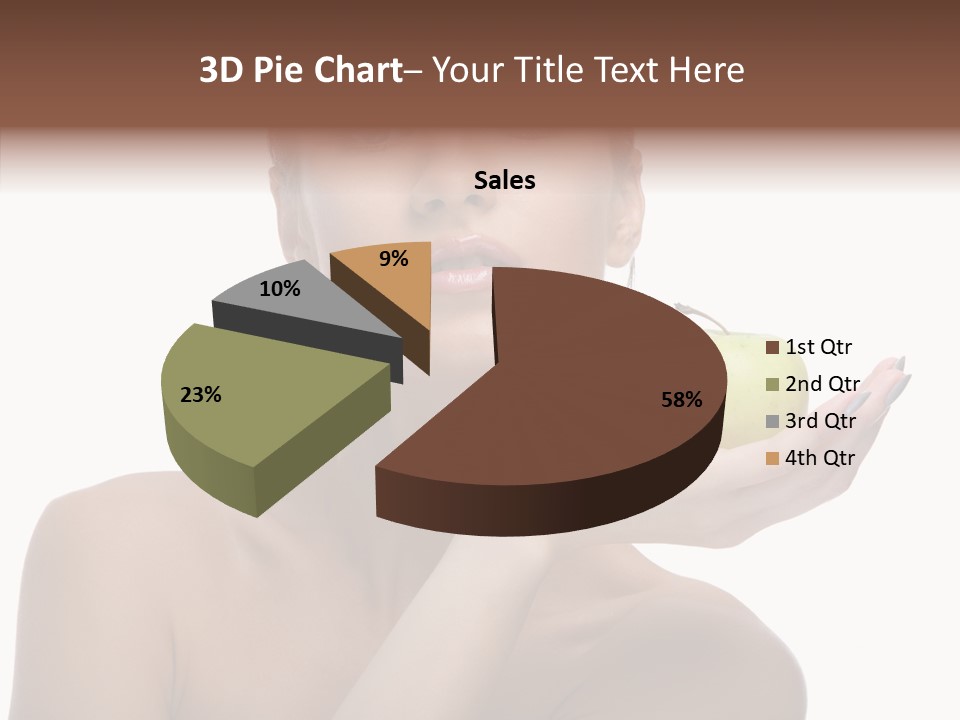 Hair Apple Blue PowerPoint Template