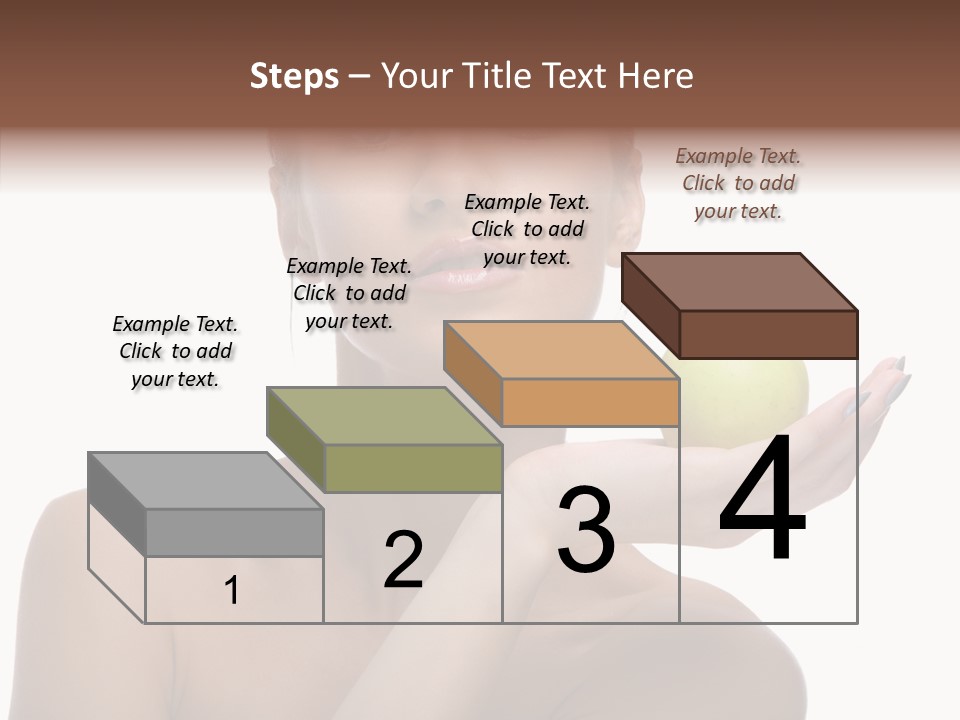 Hair Apple Blue PowerPoint Template