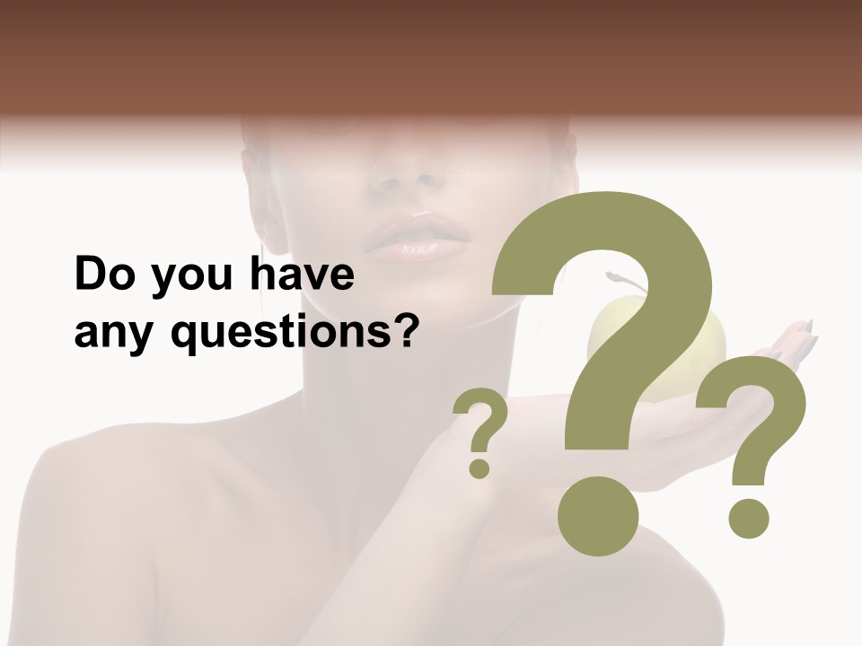 Hair Apple Blue PowerPoint Template