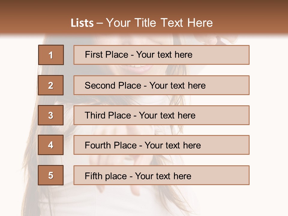 Cute Facial Beautiful PowerPoint Template