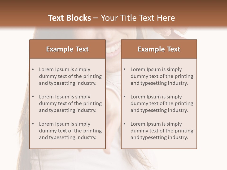 Cute Facial Beautiful PowerPoint Template