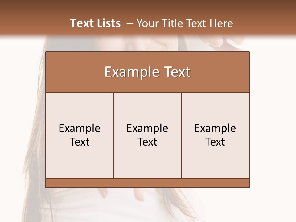 Cute Facial Beautiful PowerPoint Template