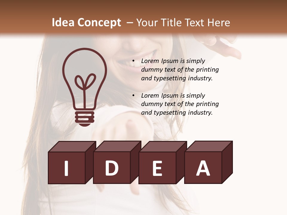 Cute Facial Beautiful PowerPoint Template