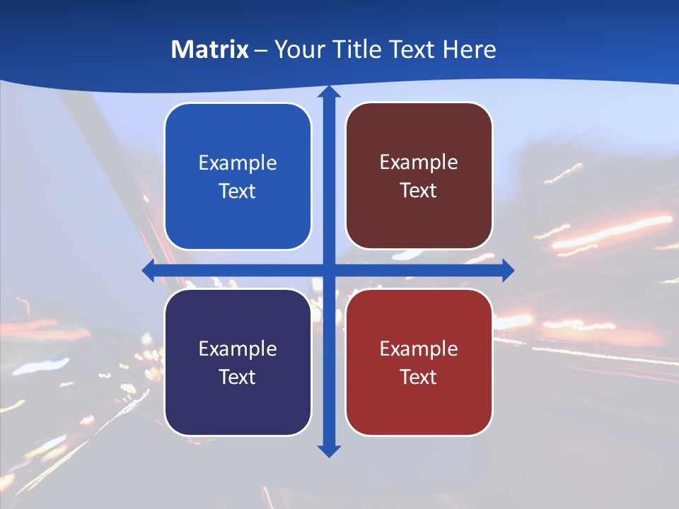 Transportation Highway Traffic PowerPoint Template