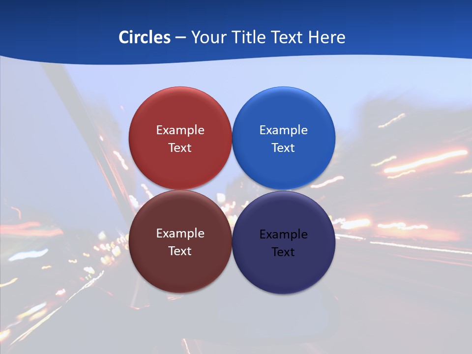 Transportation Highway Traffic PowerPoint Template