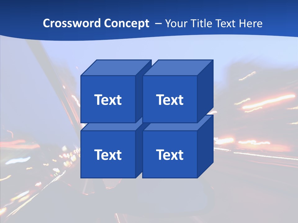 Transportation Highway Traffic PowerPoint Template