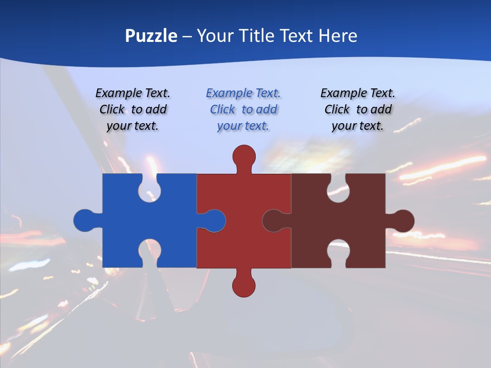 Transportation Highway Traffic PowerPoint Template