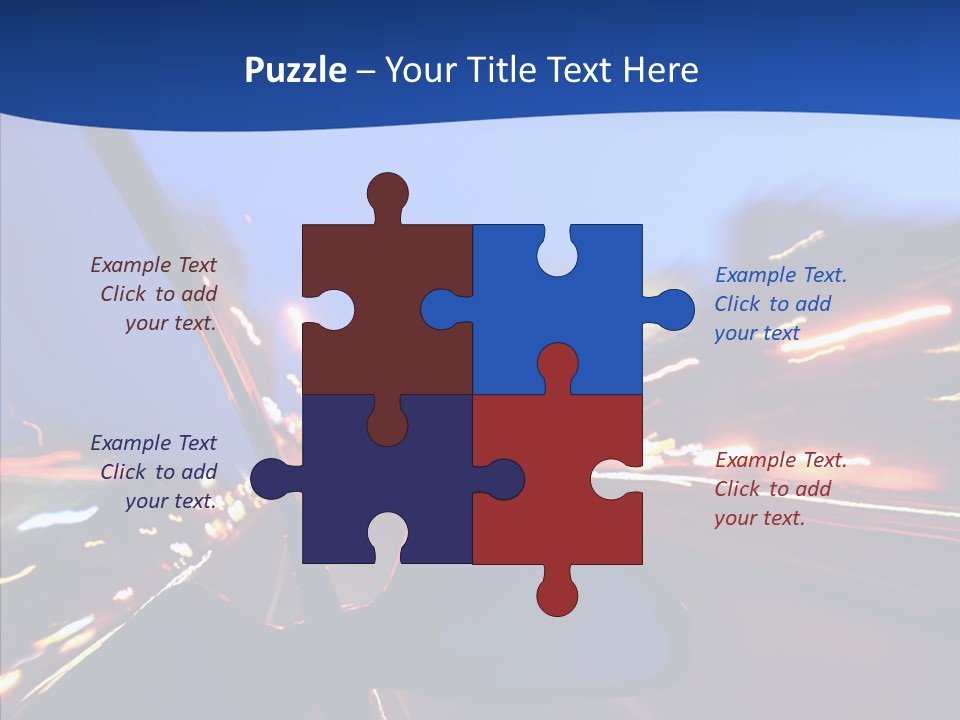 Transportation Highway Traffic PowerPoint Template