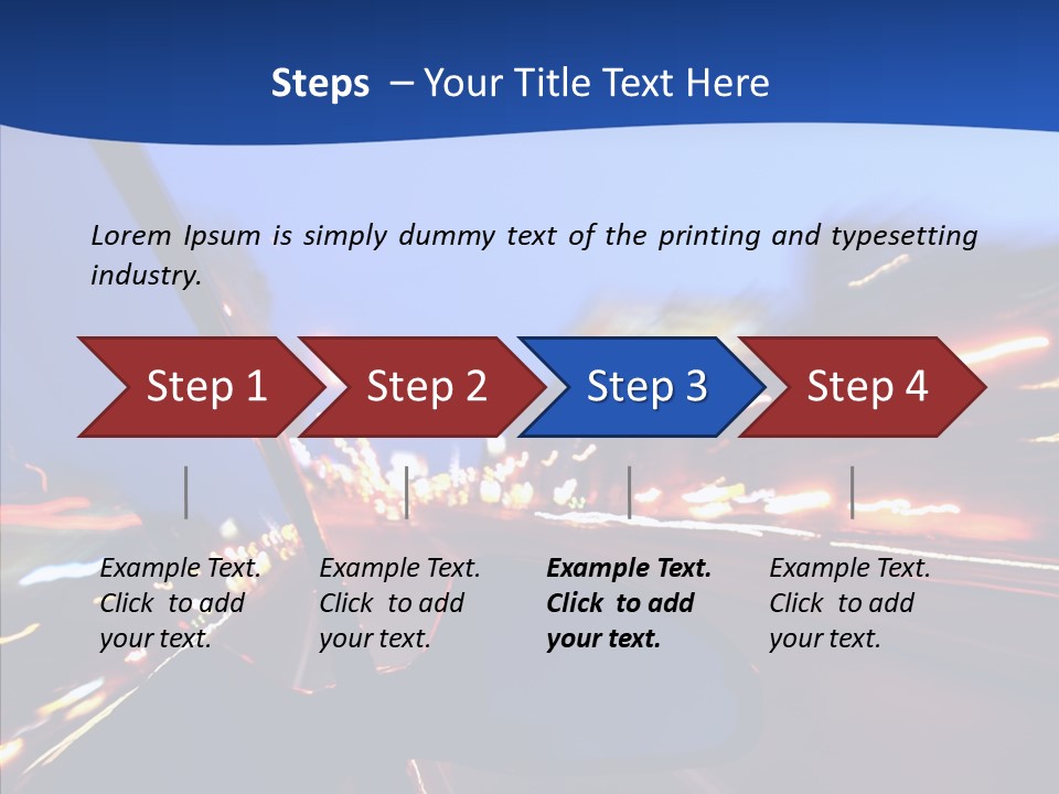 Transportation Highway Traffic PowerPoint Template
