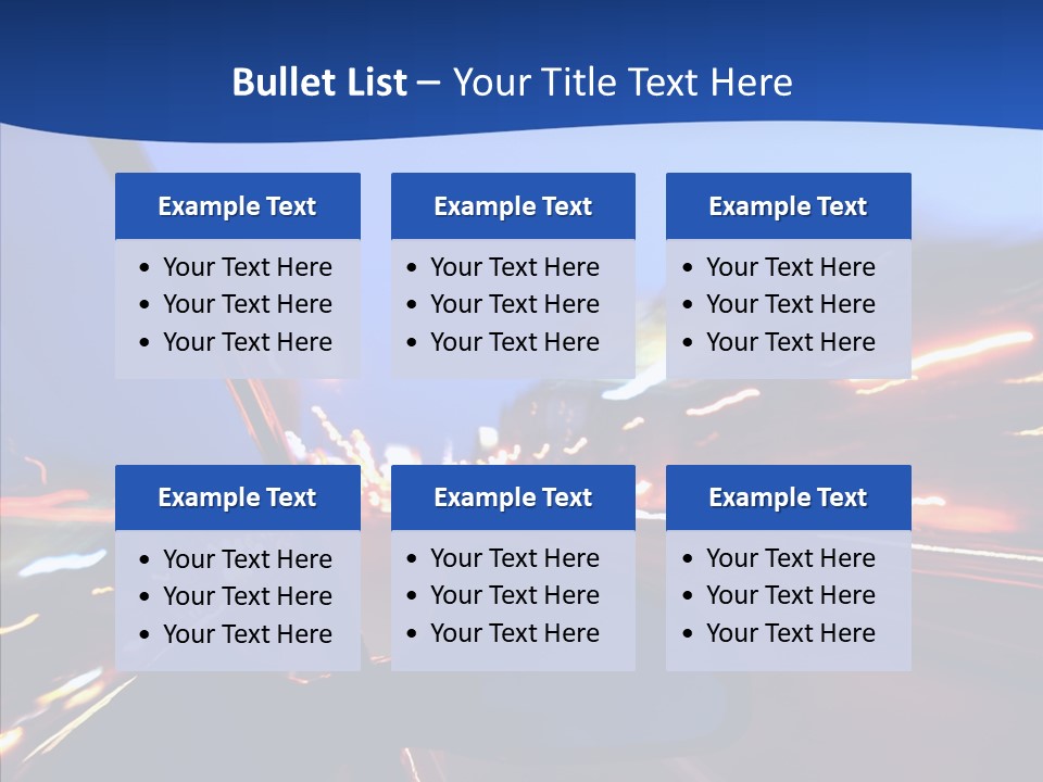 Transportation Highway Traffic PowerPoint Template