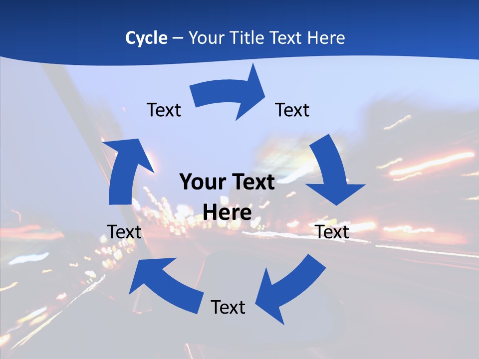 Transportation Highway Traffic PowerPoint Template