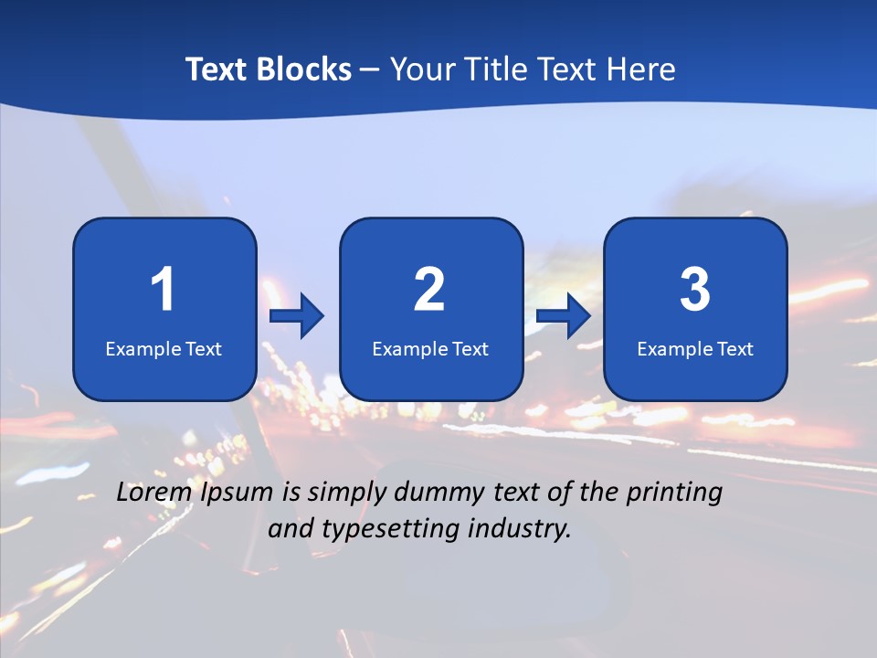 Transportation Highway Traffic PowerPoint Template