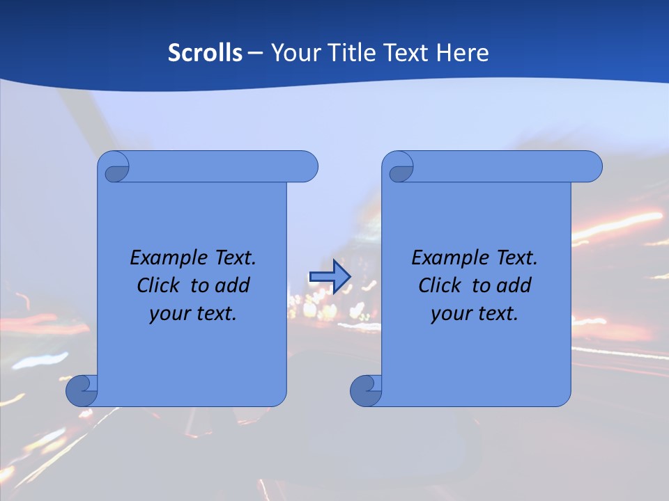 Transportation Highway Traffic PowerPoint Template