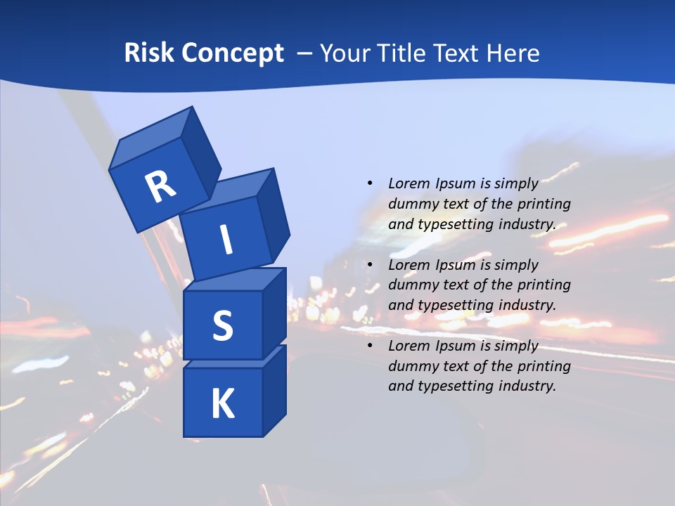 Transportation Highway Traffic PowerPoint Template