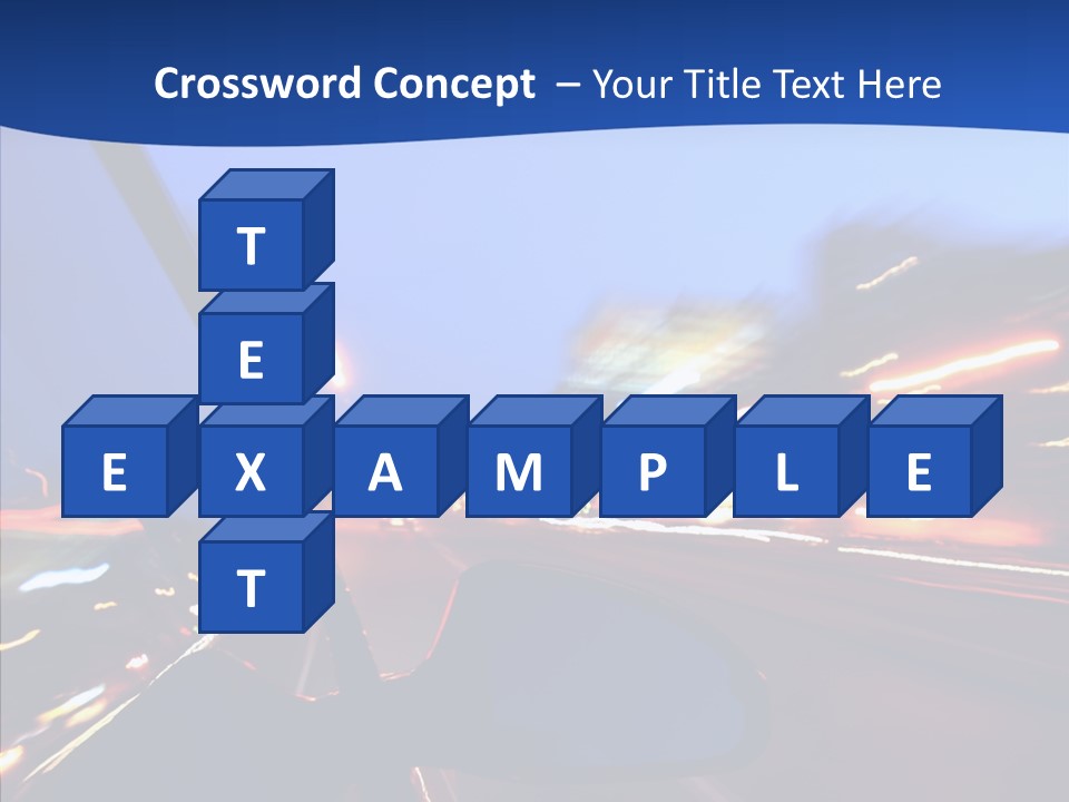 Transportation Highway Traffic PowerPoint Template