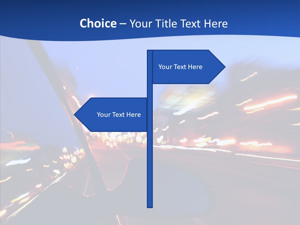 Transportation Highway Traffic PowerPoint Template